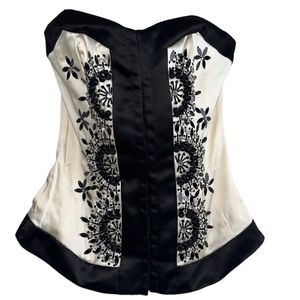 NWT Spotlight by Warehouse embellished bustier top hook eye closure UK size 8